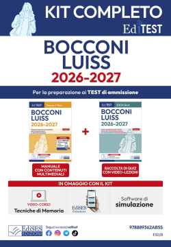 Kit Completo Test Bocconi - Luiss 2026