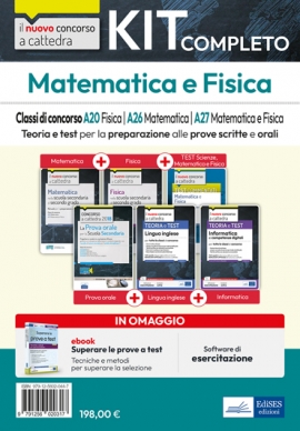 Quiz commentati. Matematica e fisica. Matematica e scienze. Scienze  naturali, chimiche e biologiche. Classi di concorso A20 - A26 - A27 - A28 -  A50. Con espansione online. Con software di simulazione