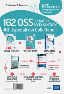 Kit Concorso 162 Oss Ospedali Dei Colli Napoli