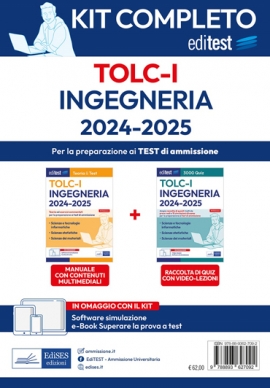 Kit completo per il TOLC-I Ingegneria 2024