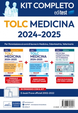Test Medicina 2024: kit per TOLC-MED e TOLC-VET