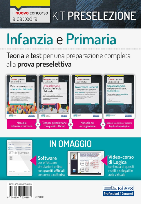 Kit preselezione concorso a cattedra Scuola Infanzia e primaria 2020