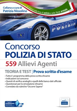 Concorso Polizia di Stato - 559 Allievi Agenti - Manuale