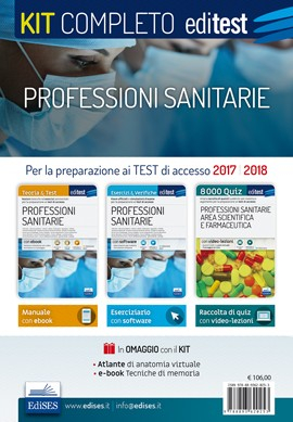 Kit completo per i test di accesso ai corsi delle Professioni sanitarie
