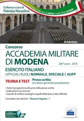 Concorso Accademia Militare di Modena - Ufficiali Esercito Italiano