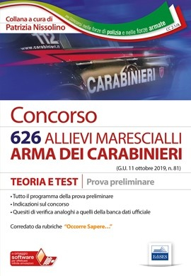 Concorso 626 Allievi Marescialli Arma dei Carabinieri - Prova preliminare