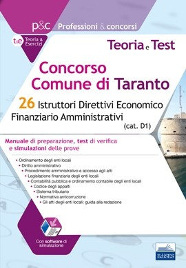 Concorso Comune di Taranto - 26 Istruttori Direttivi Economico Finanziario Amministrativi
