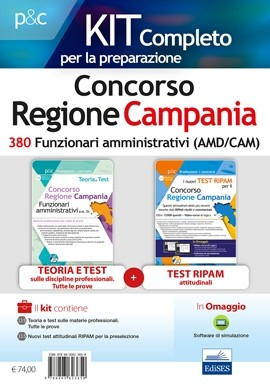 Concorso Regione Campania - Kit completo 380 Funzionari amministrativi