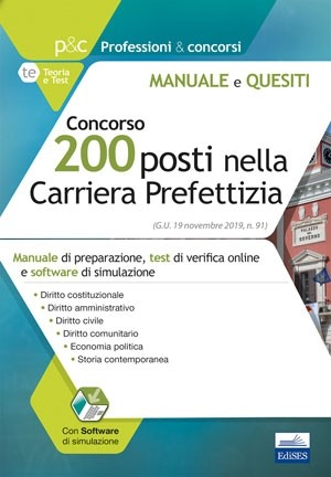 [EBOOK] Concorso 200 posti nella Carriera Prefettizia