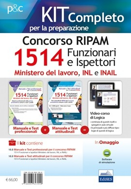 Kit Base per il Concorso RIPAM 1514 Funzionari e Ispettori nel Ministero del lavoro, nell'INL e nell'INAIL - Prova preselettiva