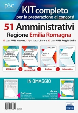 Kit completo Concorsi 51 Amministrativi Regione Emilia Romagna