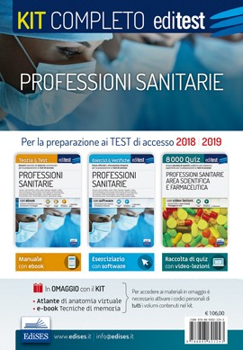 Kit completo per i test di accesso ai corsi delle Professioni sanitarie