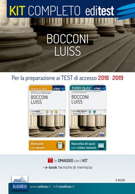 Kit completo per i test di accesso alle Università Bocconi e Luiss