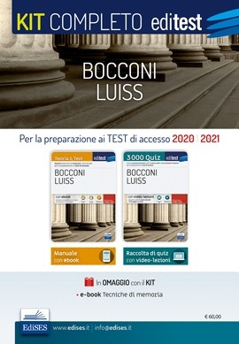 Kit completo per i test di accesso alle Università Bocconi e Luiss