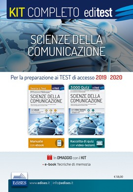 Kit completo per i test di accesso in Scienze della comunicazione