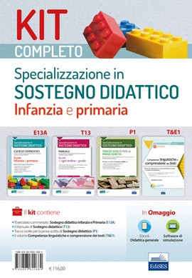 Kit Completo Specializzazione Sostegno didattico Infanzia e Primaria Kit Completo Specializzazione Sostegno didattico Infanzia e Primaria