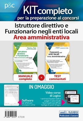 Kit Concorsi per Istruttore direttivo e Funzionario negli enti locali - Area Amministrativa