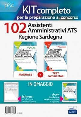 Kit Concorso 102 Assistenti amministrativi ATS Regione Sardegna Kit Concorso 102 Assistenti amministrativi ATS Regione Sardegna