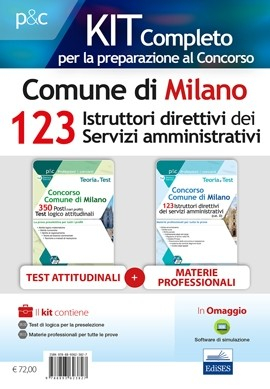 Kit Concorso 123 Istruttori direttivi servizi amministrativi Comune di Milano