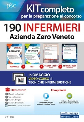 Kit concorso 190 Infermieri Azienda Zero Veneto