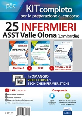 Kit concorso 25 Infermieri ASST Valle Olona (VA) Kit concorso 25 Infermieri ASST Valle Olona (VA)