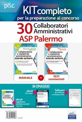 Kit Concorso 30 Collaboratori amministrativi ASP Palermo Kit Concorso 30 Collaboratori amministrativi ASP Palermo