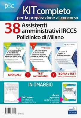 Kit Concorso 38 Assistenti Amministrativi IRCCS Policlinico di Milano