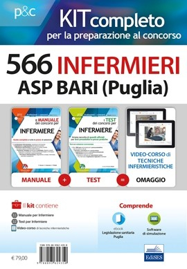 Kit concorso 566 Infermieri ASP Bari (Puglia) Kit concorso 566 Infermieri ASP Bari (Puglia)