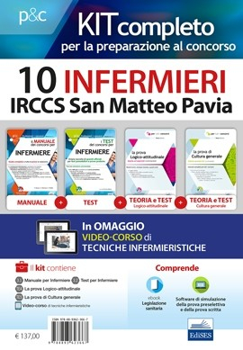Kit concorso Kit 10 Infermieri IRCCS San Matteo Pavia