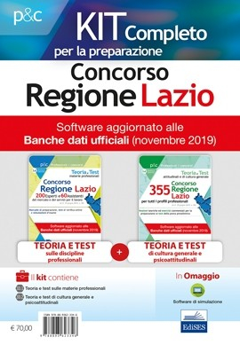 Kit Concorso Regione Lazio - Materie professionali, cultura generale e test psicoattitudinali