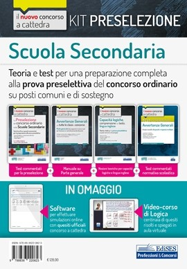 KIT Preselezione Concorso ordinario Scuola Secondaria 2020