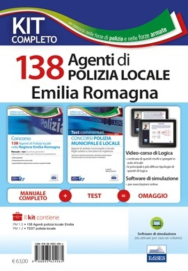 Kit Concorso 138 Agenti Polizia locale Emilia Romagna