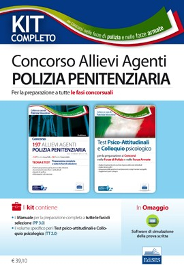 Kit Completo Concorso 197 Allievi Agenti Polizia Penitenziaria