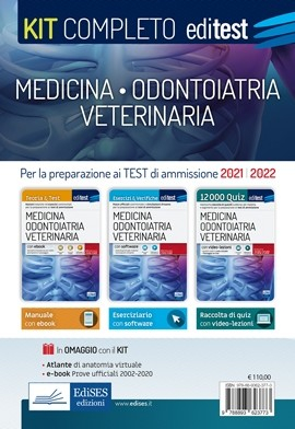 Test Medicina, Odontoiatria, Veterinaria 2021: Kit Completo