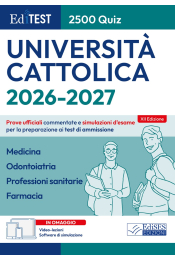 Test Cattolica 2026: raccolta di 2.500 quiz per Medicina, Professioni Sanitarie e Farmacia