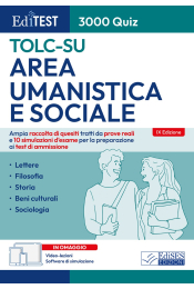 TOLC-SU 2026: raccolta di 3.000 Quiz per i test di Area umanistica e sociale